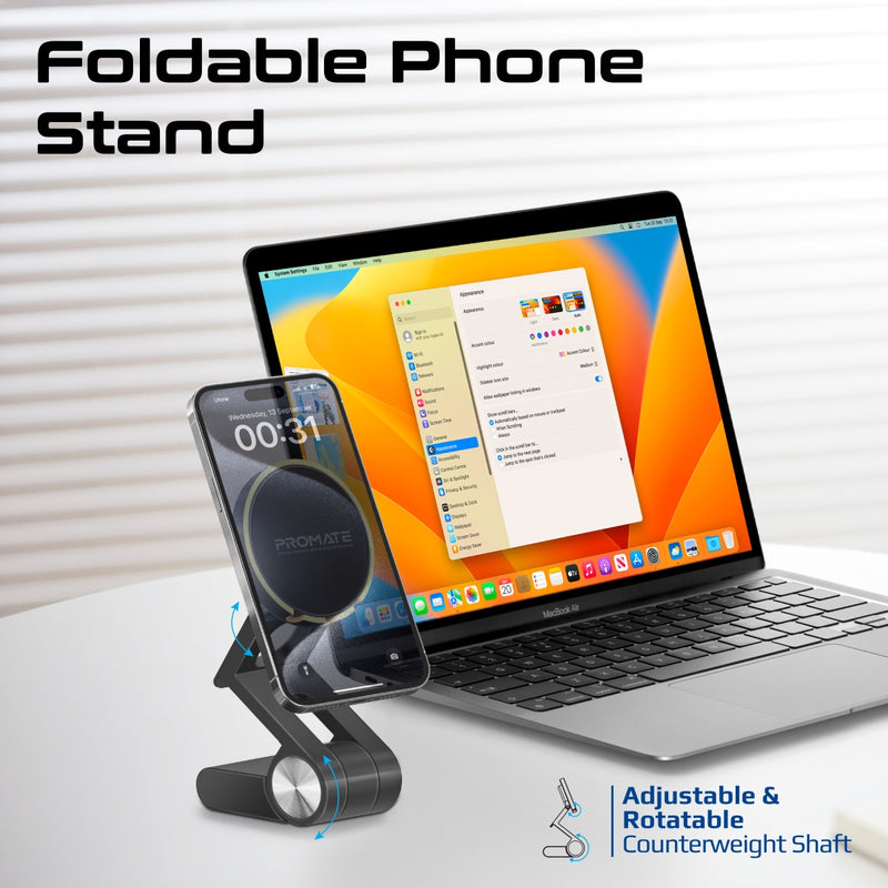 Promate MagSafe Compatible Extendable Camera Mount and Foldable Stand | VersaMount |