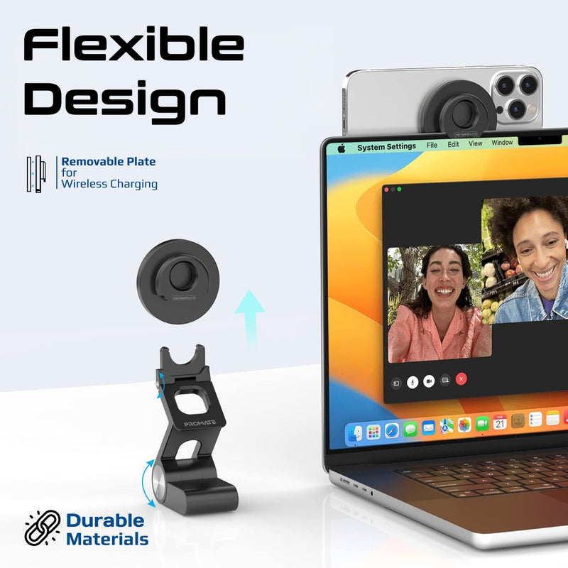Promate MagSafe Compatible Extendable Camera Mount and Foldable Stand | VersaMount |