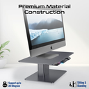 Promate Motorized Ergonomic Monitor & Laptop Stand with Built-In USB Hub | Raizer |