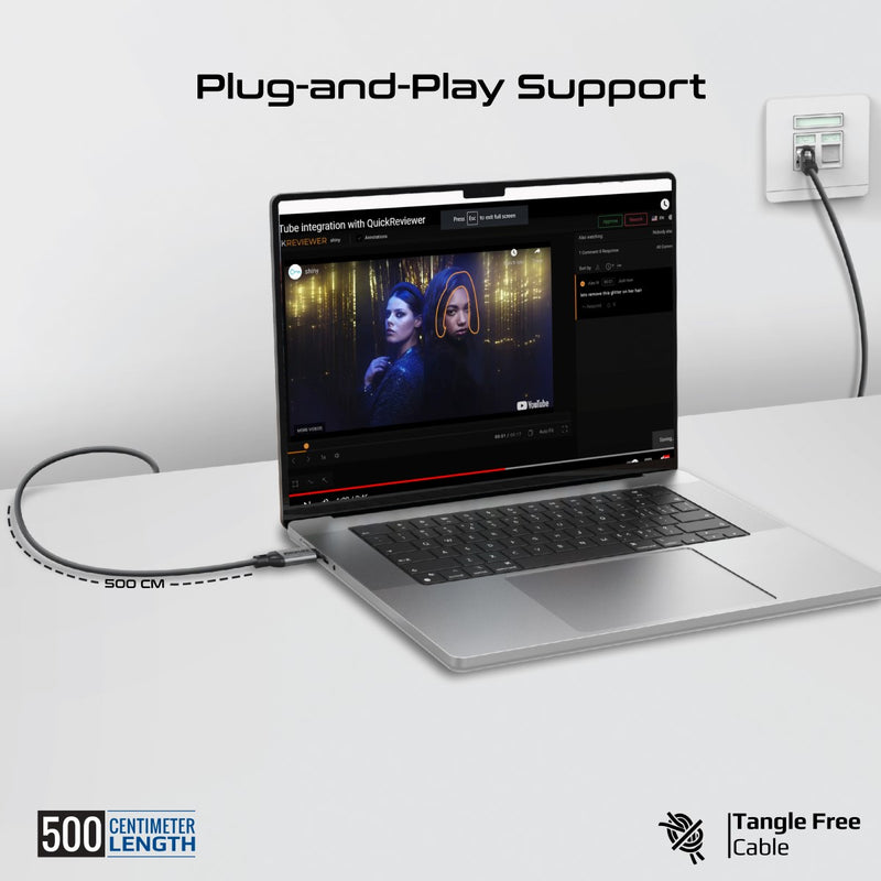 Promate High Speed USB-C Gigabit Ethernet Cable | CLink-RJ45 |