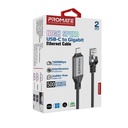 Promate High Speed USB-C Gigabit Ethernet Cable | CLink-RJ45 |
