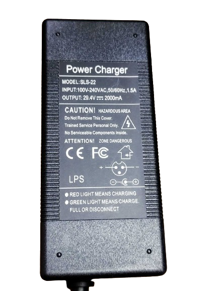 Scooter Charger 24V(29.4V 2A) 12mm  Model:SLS-22