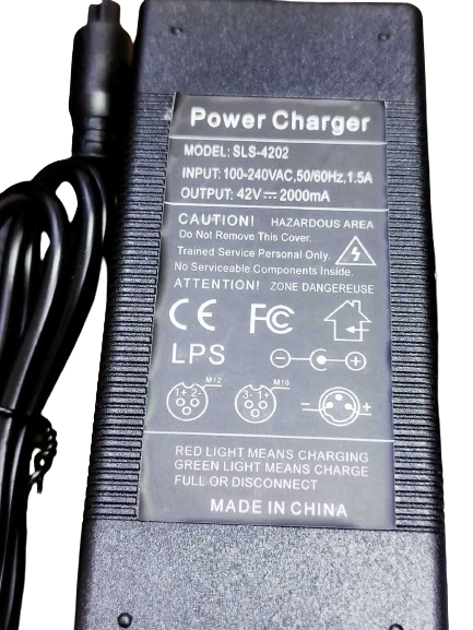 Scooter Charger 36V(42V 2A) 12mm  Model:SLS-4202