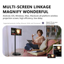 TakTik Portable 21.5 Inch Floor Standing Smart Screen, LCD Display, Touch Screen, Indoor TV, Android 12 With Remote Control | P215ZJ-WH |