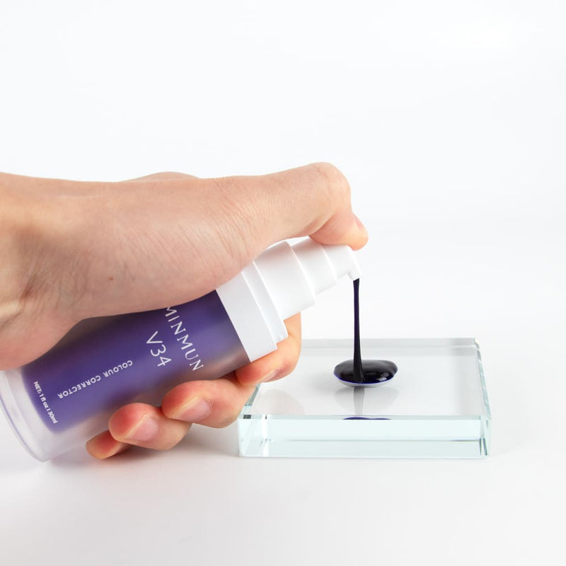 MinMun V34 Colour Corrector Restores Brightness and neutralizes Yellow Tones on the Tooth surface Purple Paste 30ml