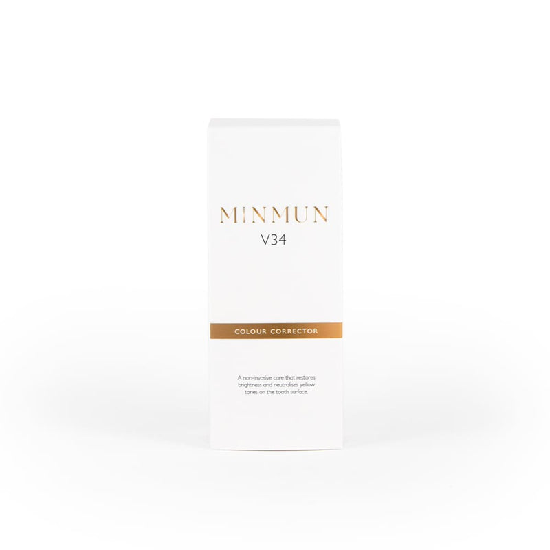 MinMun V34 Colour Corrector Restores Brightness and neutralizes Yellow Tones on the Tooth surface Purple Paste 30ml