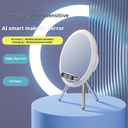 Magic Mirror Q6 With Light & 15W Wireless Charging Bluetooth Clock Q6