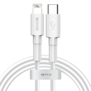 BMX Mini White MFi Certified Cable USB Type-C To Lightning PD 18w