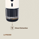 LePresso 135W 80ml Portable Espresso Machine Temperature Gauge Direct Heating & Extraction for Perfect Coffee |LP001|