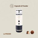 LePresso 135W 80ml Portable Espresso Machine Temperature Gauge Direct Heating & Extraction for Perfect Coffee |LP001|