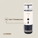 LePresso 135W 80ml Portable Espresso Machine Temperature Gauge Direct Heating & Extraction for Perfect Coffee |LP001|