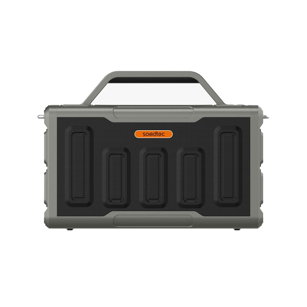 Porodo Soundtec Surge 2.2 Channel Party Speaker - 120W, 8H Playtime, Bluetooth 5.0, RGB Lights, IPX5 Water Resistant-Black |PD-STPS100-BK|