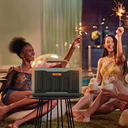Porodo Soundtec Surge 2.2 Channel Party Speaker - 120W, 8H Playtime, Bluetooth 5.0, RGB Lights, IPX5 Water Resistant-Black |PD-STPS100-BK|