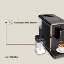 LePresso 20 Bar Automatic Espresso Machine - Adjustable Grinder, Hot Water Dispenser, Multiple Brewing Options - Black |LP003| |LPCFFM0003-BK|