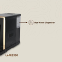 LePresso 20 Bar Automatic Espresso Machine - Adjustable Grinder, Hot Water Dispenser, Multiple Brewing Options - Black |LP003| |LPCFFM0003-BK|