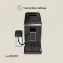 LePresso 20 Bar Automatic Espresso Machine - Adjustable Grinder, Hot Water Dispenser, Multiple Brewing Options - Black |LP003| |LPCFFM0003-BK|