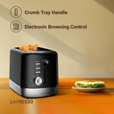 LePresso Breakfast Set: Toaster, Kettle & Drip Coffee Maker - Auto Shut Off, Keep Warm Function, Stainless Steel - Black |LP009||LPCFFM0009|