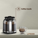 LePresso Dual Brew Espresso & Drip Coffee Machine 20 Bar Pressure, Milk Steamer, Adjustable Temperature, Programmable, Nespresso Compatible - Black |LP002||LPCFFM0002-BK|