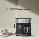 LePresso Dual Brew Espresso & Drip Coffee Machine 20 Bar Pressure, Milk Steamer, Adjustable Temperature, Programmable, Nespresso Compatible - Black |LP002||LPCFFM0002-BK|