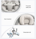 Electric Automatic Baby Swing With Bluetooth Function 5-Point Harness,Adjustable Swing & Accessories for Ultimate Comfort |S800|