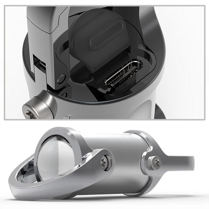 Keychain Flashlight Compact Bi-Directional LED with Fast Charging & Emergency SOS