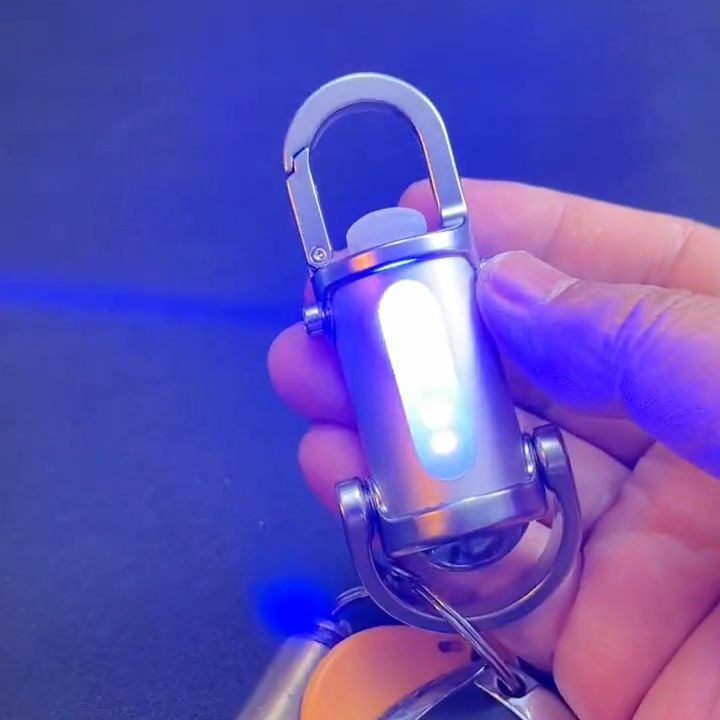 Keychain Flashlight Compact Bi-Directional LED with Fast Charging & Emergency SOS