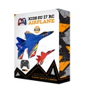 A&T Airplane for Kids SU-27 Easy to Fly Anti Fall Glider Fighter Jet 2.4GHz 2 Channel RC Plane With Built in Smart Gyro System |AT02|
