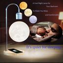 Levitating Moon Lamp: Smart 3D Printed Magnetic LED Night Light Base Table Lamp