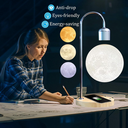 Levitating Moon Lamp: Smart 3D Printed Magnetic LED Night Light Base Table Lamp