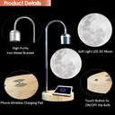Levitating Moon Lamp: Smart 3D Printed Magnetic LED Night Light Base Table Lamp
