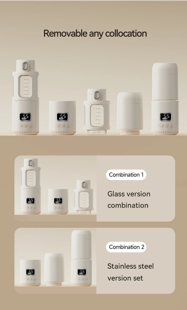 Heating Thermostatic Portable 18000mAh Rechargeable Water Warmer for Baby Feeding & Milk Cup |WXX-GJ01|