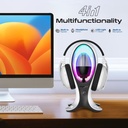 Promate Dynamic High Fidelity Dual Mode RGB Speaker with 4 in 1 Multifunctional Headphone Stand & USB Hub |Alpha-X|