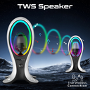 Promate Dynamic High Fidelity Dual Mode RGB Speaker with 4 in 1 Multifunctional Headphone Stand & USB Hub |Alpha-X|