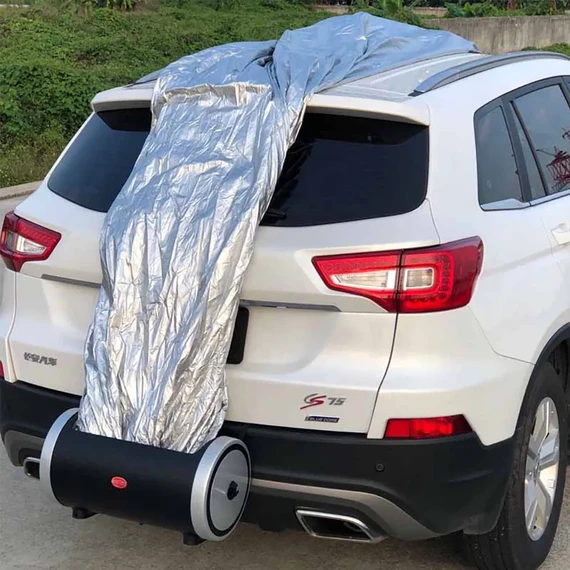 Automatic Electric Car Cover with Remote Control Portable Weatherproof Universal Fit One-Click Storage