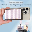 Magnetic Double-Sided Pocket Clip LED Selfie Light for Cell Phone Creative Video Lighting | M20 |
