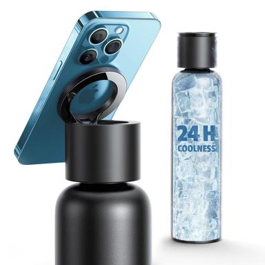 Taktik 750ml Thermal Bottle With Magnetic Phone Holder