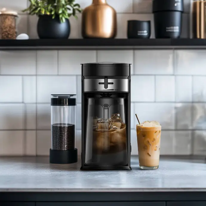 LePresso 700W 2.5L One Tap Brewing Cold Brew Machine Ice Coffee & Tea |LPCFFM0005-BK|