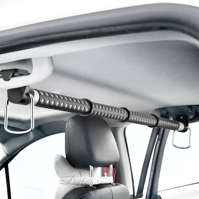 Green Lion Car Expandable Clothes Bar Telescopic Design Strong & Non-Slip - Black |GNCREXPBARBK|
