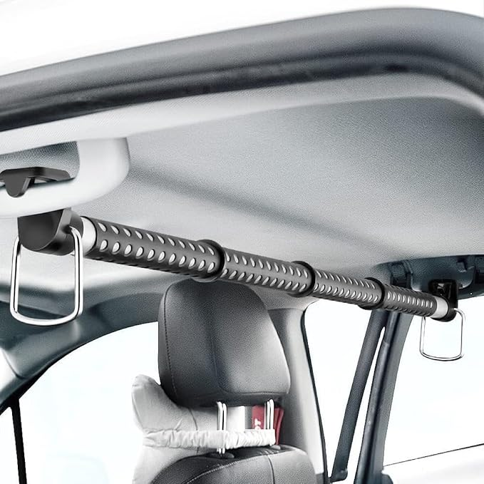 Green Lion Car Expandable Clothes Bar Telescopic Design Strong & Non-Slip - Black |GNCREXPBARBK|