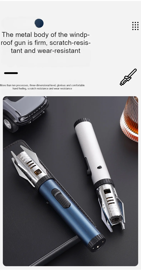 Precision Jet Flame Lighter with safety lock ignition gun For Outdoor barbecue moxa welding torch lighter |K39|