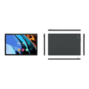 Porodo 10.1" Ultra Professional Android 12 Tablet 128GB Storage 6GB RAM 6000mAh Battery 13MP Rear & 8MP Front Camera Type-C Charging Dual SIM - Black