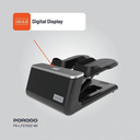 Porodo Lifestyle Mini Stepper Machine Full-Body Workout with Ropes 120Kg Capacity Digital Display |PD-LFST032-BK|