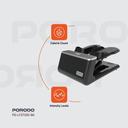 Porodo Lifestyle Mini Stepper Machine Full-Body Workout with Ropes 120Kg Capacity Digital Display |PD-LFST032-BK|