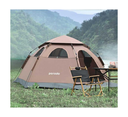 Porodo Lifestyle 4 Person Easy Pop-Up Automatic Camping Tent - Light Brown |PD-LF4PACT-LTBR|