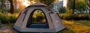 Porodo Lifestyle 4 Person Easy Pop-Up Automatic Camping Tent - Light Brown |PD-LF4PACT-LTBR|