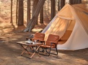 Porodo Lifestyle Outdoor Folding Cushioned Chair Portable Sturdy and Reliable for Camping- Brown |PD-LFST007-BR|