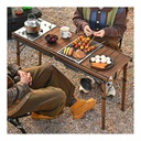 Porodo Lifestyle Portable Grill and Gas Stove Station, Camping Table with Stove and Mesh |PD-LFST005-BR|
