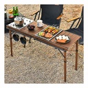 Porodo Lifestyle Portable Grill and Gas Stove Station, Camping Table with Stove and Mesh |PD-LFST005-BR|