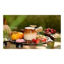 Porodo Lifestyle Multipurpose Tabletop Grill, Camping Round Table - Brown |PD-LFST006-BR|