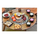 Porodo Lifestyle Multipurpose Tabletop Grill, Camping Round Table - Brown |PD-LFST006-BR|